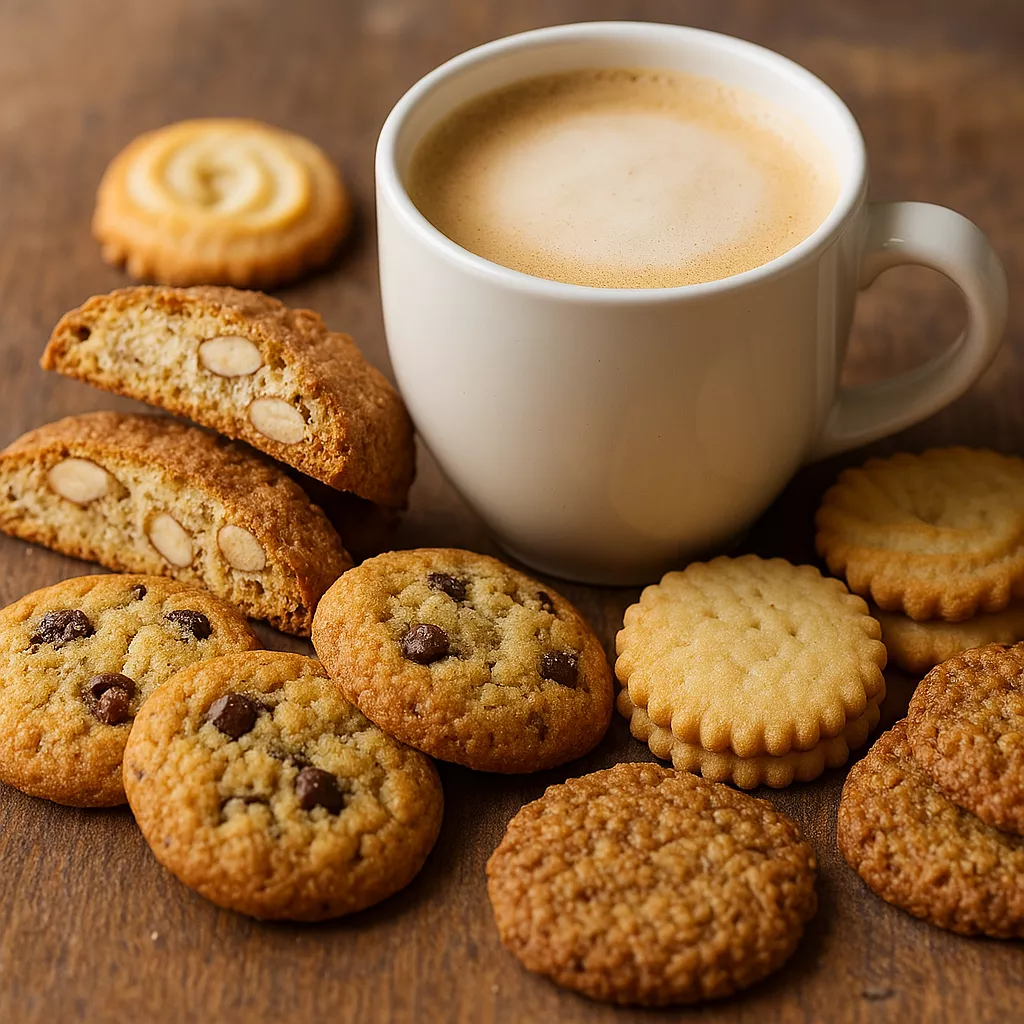 Biscuits à tremper dans un latte