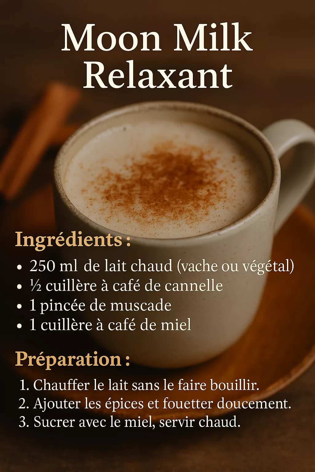 Recette Moon Milk